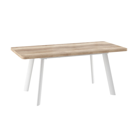 Стол LEON LUX RADIAL-140, раздвижной 140(180)х85, ДУБ КАНЬОН/БЕЛЫЙ LEON LUX RADIAL 140